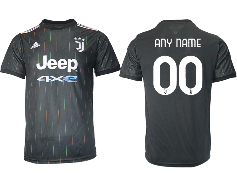 Cheap Men 2021-2022 Club Juventus away aaa version black customized Soccer Jersey